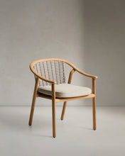 Load image into Gallery viewer, Elunda stackable outdoor chair in solid teak wood FSC 100%