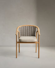 Load image into Gallery viewer, Elunda stackable outdoor chair in solid teak wood FSC 100% - image 2