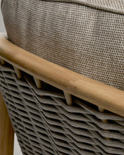 Load image into Gallery viewer, Elunda outdoor armchair in solid teak wood FSC 100% - image 15