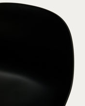 Load image into Gallery viewer, Altea black stool with black finish steel legs 65cm - image 6