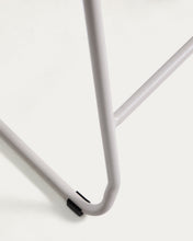Load image into Gallery viewer, Meli stackable stool in beige chenille with beige metal legs FSC Mix Credit 65cm - image 10