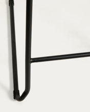 Load image into Gallery viewer, Meli stackable stool in grey chenille with grey metal legs FSC Mix Credit 65cm - image 10