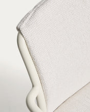 Load image into Gallery viewer, Linosa stackable outdoor chair in ecru aluminium with beige cushion - image 11
