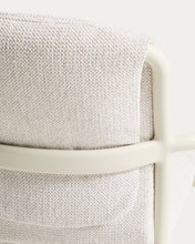 Load image into Gallery viewer, Linosa stackable outdoor chair in ecru aluminium with beige cushion - image 12