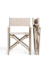 Load image into Gallery viewer, Tisno outdoor folding chair in ecru aluminium and ecru texteline - image 4