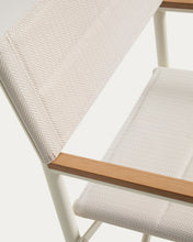 Load image into Gallery viewer, Tisno outdoor folding chair in ecru aluminium and ecru texteline - image 9