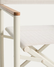 Load image into Gallery viewer, Tisno outdoor folding chair in ecru aluminium and ecru texteline - image 10
