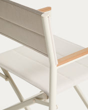 Load image into Gallery viewer, Tisno outdoor folding chair in ecru aluminium and ecru texteline - image 11