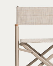 Load image into Gallery viewer, Tisno outdoor folding chair in taupe aluminium and taupe texteline - image 10