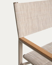 Load image into Gallery viewer, Tisno outdoor folding chair in taupe aluminium and taupe texteline - image 12