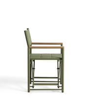 Load image into Gallery viewer, Tisno outdoor folding chair in green aluminium and green texteline - image 2