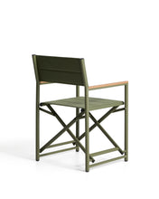 Load image into Gallery viewer, Tisno outdoor folding chair in green aluminium and green texteline - image 3