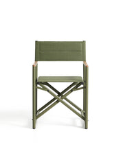 Load image into Gallery viewer, Tisno outdoor folding chair in green aluminium and green texteline - image 4