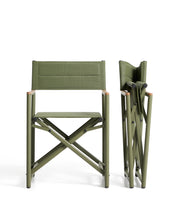 Load image into Gallery viewer, Tisno outdoor folding chair in green aluminium and green texteline - image 5
