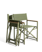 Load image into Gallery viewer, Tisno outdoor folding chair in green aluminium and green texteline - image 6