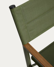 Load image into Gallery viewer, Tisno outdoor folding chair in green aluminium and green texteline - image 11