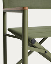 Load image into Gallery viewer, Tisno outdoor folding chair in green aluminium and green texteline - image 12