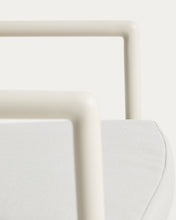 Load image into Gallery viewer, Argasi stackable outdoor chair in ecru aluminium and grey synthetic rope cord - image 11