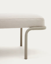 Load image into Gallery viewer, Compo bench in beige chenille and beige metal structure, 130 cm - image 7