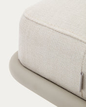 Load image into Gallery viewer, Compo bench in beige chenille and beige metal structure, 130 cm - image 8