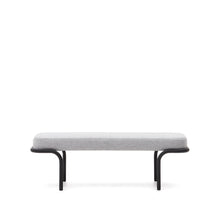 Load image into Gallery viewer, Compo bench in grey and black metal structure, 130 cm