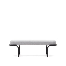 Load image into Gallery viewer, Compo bench in grey and black metal structure, 130 cm - image 2