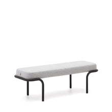 Load image into Gallery viewer, Compo bench in grey and black metal structure, 130 cm - image 4