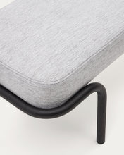 Load image into Gallery viewer, Compo bench in grey and black metal structure, 130 cm - image 6