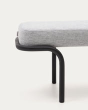 Load image into Gallery viewer, Compo bench in grey and black metal structure, 130 cm - image 7