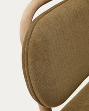 Load image into Gallery viewer, Helda chair in green chenille and solid oak wood FSC Mix Credit - image 15