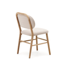 Load image into Gallery viewer, Helda chair in beige chenille and solid oak wood FSC Mix Credit - image 5