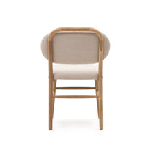 Load image into Gallery viewer, Helda chair in beige chenille and solid oak wood FSC Mix Credit - image 9