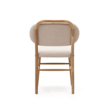 Load image into Gallery viewer, Helda chair in beige chenille and solid oak wood FSC Mix Credit - image 10