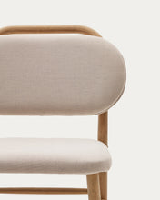 Load image into Gallery viewer, Helda chair in beige chenille and solid oak wood FSC Mix Credit - image 15