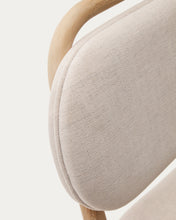 Load image into Gallery viewer, Helda chair in beige chenille and solid oak wood FSC Mix Credit - image 16