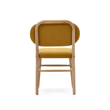Load image into Gallery viewer, Helda chair in mustard chenille and solid oak wood FSC Mix Credit - image 9