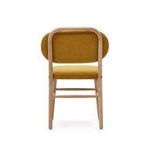 Load image into Gallery viewer, Helda chair in mustard chenille and solid oak wood FSC Mix Credit - image 10