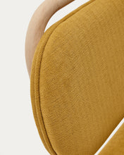 Load image into Gallery viewer, Helda chair in mustard chenille and solid oak wood FSC Mix Credit - image 15