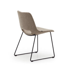 Load image into Gallery viewer, Zahara chair in brown with steel legs in a black finish - image 5