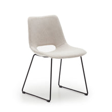 Load image into Gallery viewer, Zahara chair in beige with steel legs in a black finish FSC 100% - image 2