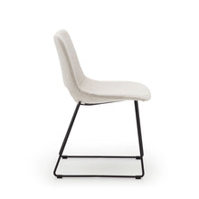 Load image into Gallery viewer, Zahara chair in beige with steel legs in a black finish FSC 100% - image 3