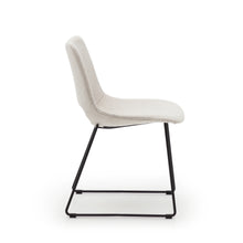 Load image into Gallery viewer, Zahara chair in beige with steel legs in a black finish FSC 100% - image 4
