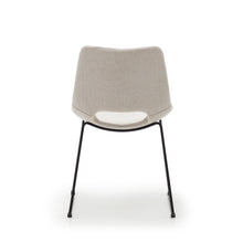 Load image into Gallery viewer, Zahara chair in beige with steel legs in a black finish FSC 100% - image 10