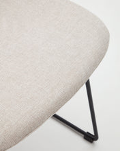 Load image into Gallery viewer, Zahara chair in beige with steel legs in a black finish FSC 100% - image 14