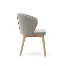 Load image into Gallery viewer, Darice chair in brown chenille and solid beech wood in a natural finish FSC 100% - image 3