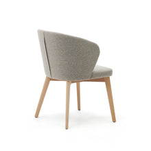 Load image into Gallery viewer, Darice chair in brown chenille and solid beech wood in a natural finish FSC 100% - image 6