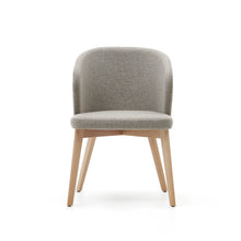 Load image into Gallery viewer, Darice chair in brown chenille and solid beech wood in a natural finish FSC 100% - image 8