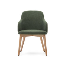 Load image into Gallery viewer, Nelida chair in green chenille and solid beech wood in a natural finish FSC 100% - image 8