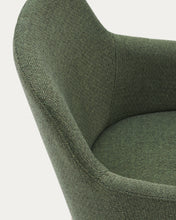 Load image into Gallery viewer, Nelida chair in green chenille and solid beech wood in a natural finish FSC 100% - image 12