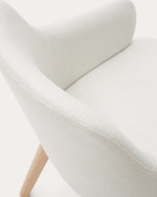 Load image into Gallery viewer, Nelida chair in beige chenille and solid beech wood in a natural finish FSC 100% - image 11